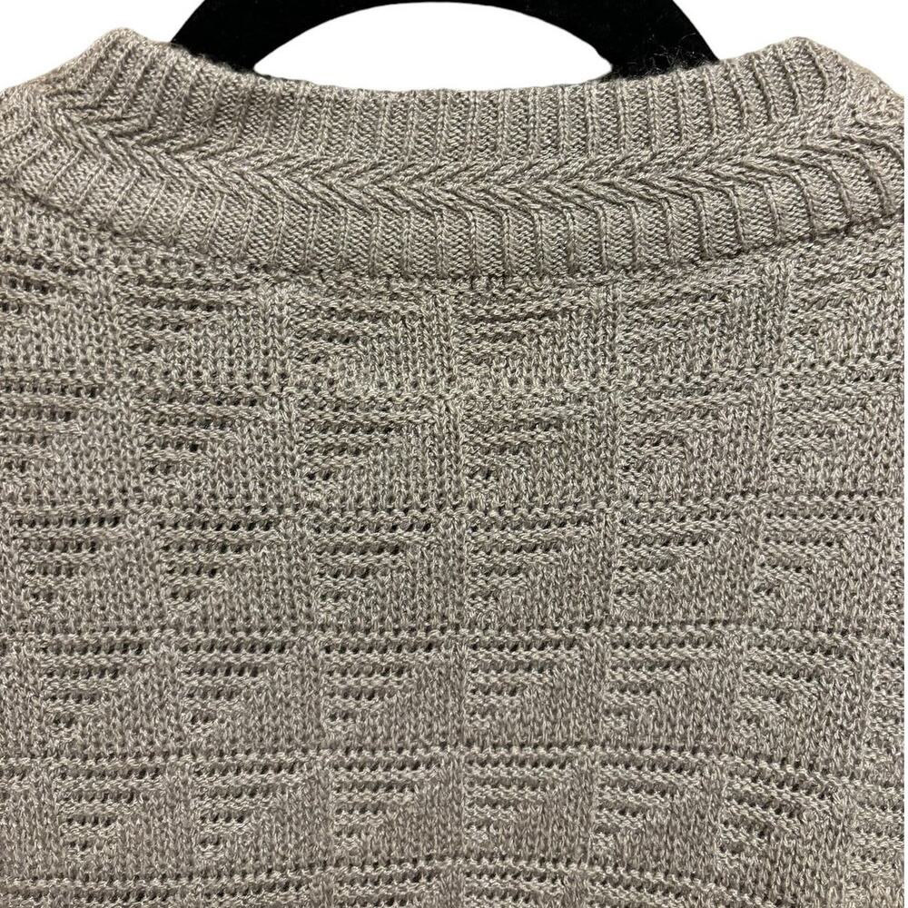 Vintage Pronto Uomo Italian Made Sweater Men's Size LT Pullover Khaki L Tall - Picture 8 of 12